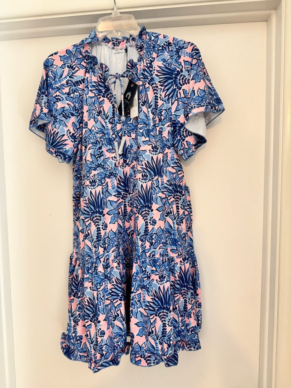 Palm Beach Short Sleeve Tiered Dress
